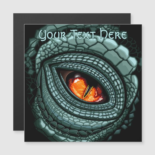 Ojo de depredador reptil primitivo (Anverso/Reverso)