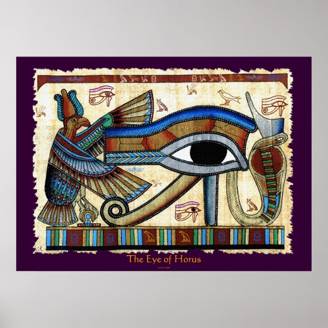 OJO DE HORUS Arte Egipcio de Wadjet (Frente)