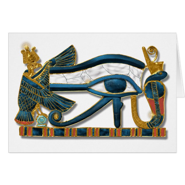 Ojo de Horus pectoral (Anverso (Horizontal))
