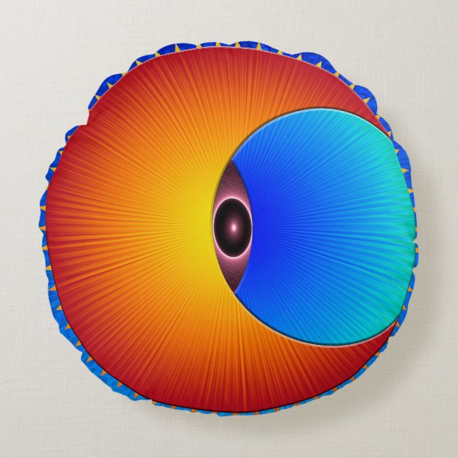 Ojo De La Almohada Redonda Al Sol (Anverso)