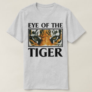 Ojo de la camiseta animal de motivación del lema