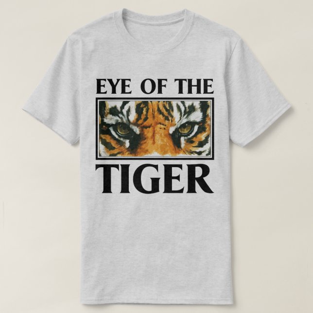 Ojo de la camiseta animal de motivación del lema (Diseño del anverso)