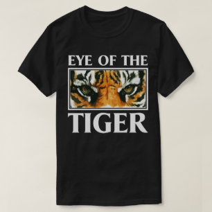 Ojo de la camiseta animal de motivación del lema