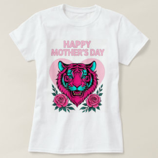 Ojo de la camiseta de la madre tigre