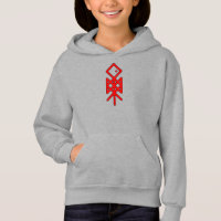 Ojo de Odin Viking Bindrune Kid's Pullover Hoodie