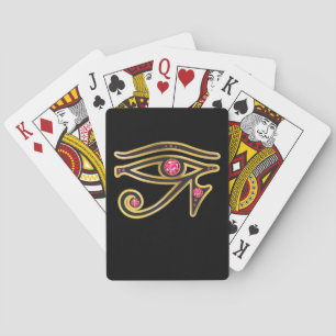 Ojo de rubí en cartas de oro