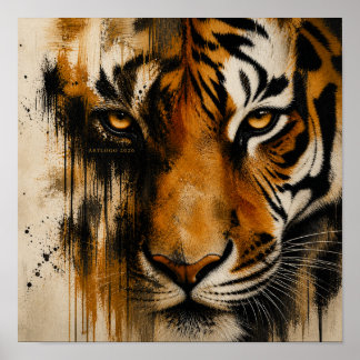 Ojo De Tigre Por Art Logo 2026 Póster
