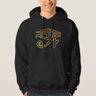 Ojo del Falso-Zafiro de la sudadera con capucha