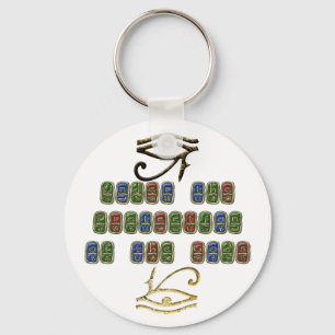 Ojo del llavero de la protección de Horus