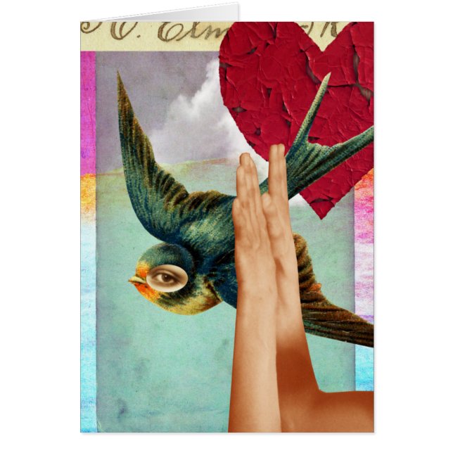 Ojo del observador, collage digital abstracto (Frente)