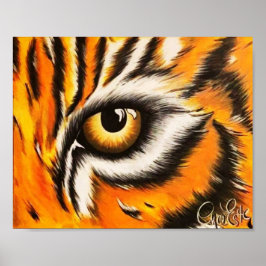 Ojo del tigre 8x10 Imprimir arte de Noel Estes