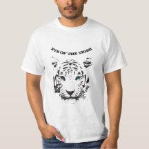 Ojo del tigre con la camiseta Guay de ojos azules