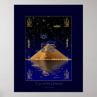 Ojo del Universo Poster de Arte Egipcio