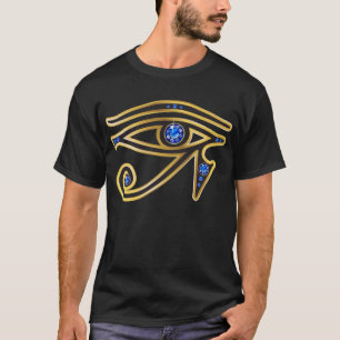 Ojo del zafiro del Ra en camiseta del oro