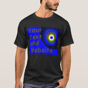 Ojo dorado con tu mensaje de texto es camiseta osc