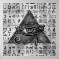 Ojo egipcio de Horus - Arte digital de Wadjet