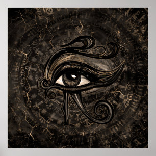 Ojo egipcio de Horus - Arte digital de Wadjet