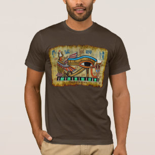 Ojo egipcio de la antigua camiseta de un diseñador