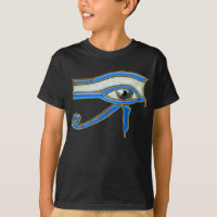 Ojo egipcio de la antigua camiseta de un diseñador