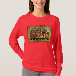 Ojo egipcio de la antigua camiseta de un diseñador