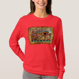 Ojo egipcio de la camisa antigua del diseñador de