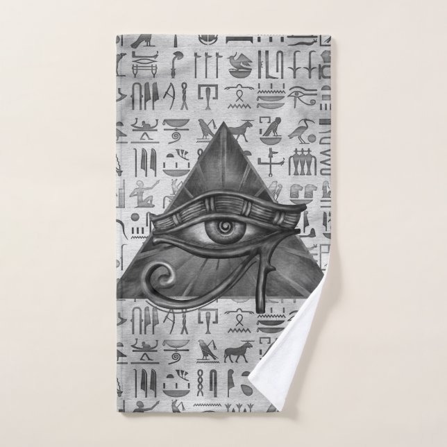 Ojo egipcio del arte de Horus - de Wadjet Digital (Toalla de mano)
