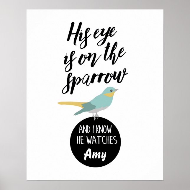 Ojo En El Arte De Pared Sparrow (Frente)