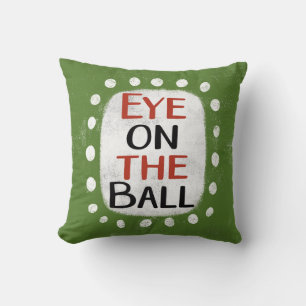 Ojo En El Cojín decorativo De La Pelota