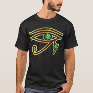 Ojo esmeralda del Ra en camiseta del oro