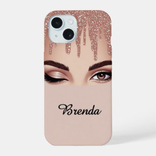 Ojo Femenino Rose Gold Drip ✨ Glam Glitter Luxe