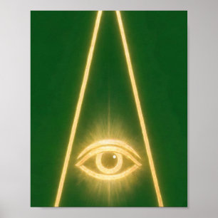 Ojo que todo lo ve arte masónico de 3er Grado