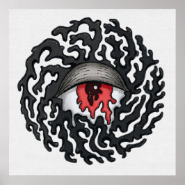 Ojo Trippy con Tentacles - Arte Surrealista Trippy