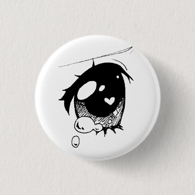 ojo triste del animado: (mini botón (Anverso)