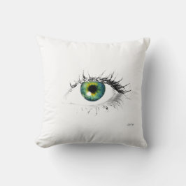 ojo único que llama la atención almohada moderna
