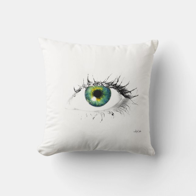 ojo único que llama la atención almohada moderna (Anverso)