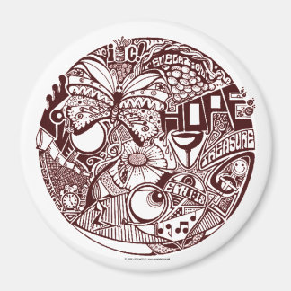 "Ojos 2 corazón" - imán