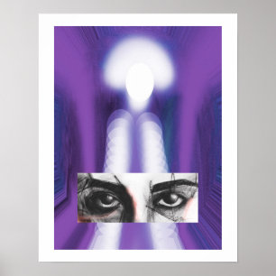 Ojos arte morado