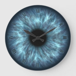 Ojos azules iris reloj de pared