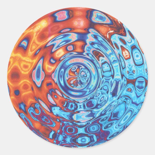 Ojos de fuego burbujeantes - pegatina (Anverso)