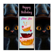 Ojos de gato espeluznantes Cumpleaños decoración c