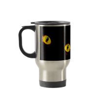 Ojos de gato taza del viaje del acero inoxidable