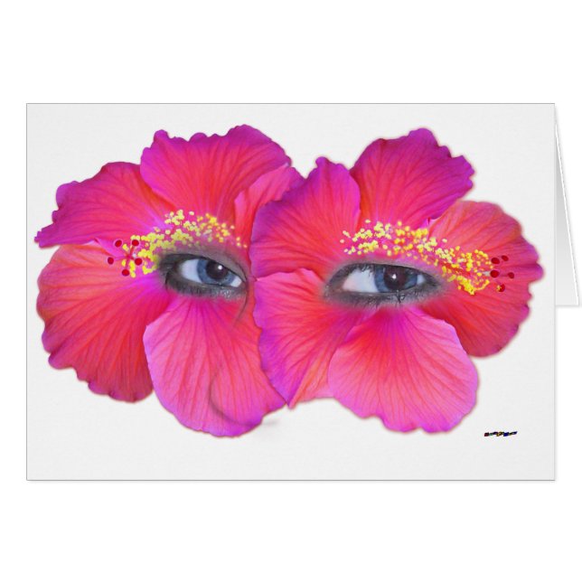 Ojos de Hibiscus - Rosa (Anverso (Horizontal))