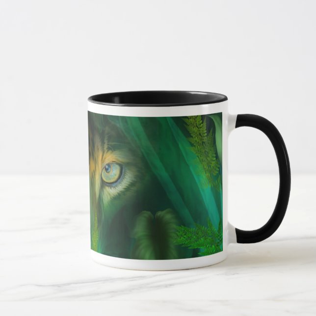 Ojos de la selva - taza del arte de Jaguar (Derecha)