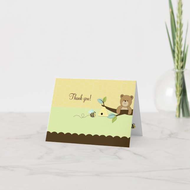 OJOS DE MIEL Y BEE plegados Nota de agradecimiento (Anverso)