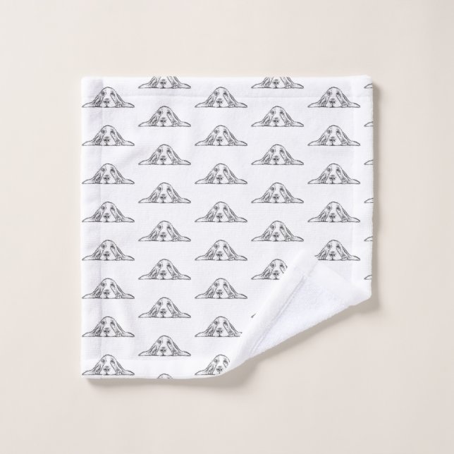 ojos de perrito simple blanco negro (Toallita)