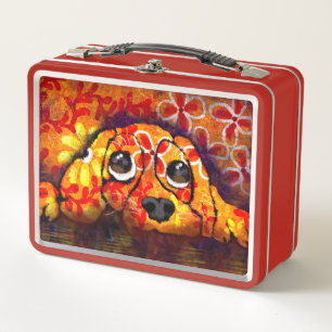 Ojos de perro de pipa sincera abstracción Naranja