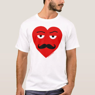 Ojos de Sr. Love Red Heart With y camiseta del