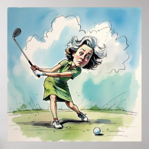 Ojos En La Bola - Gran Impresión De Arte De Golf