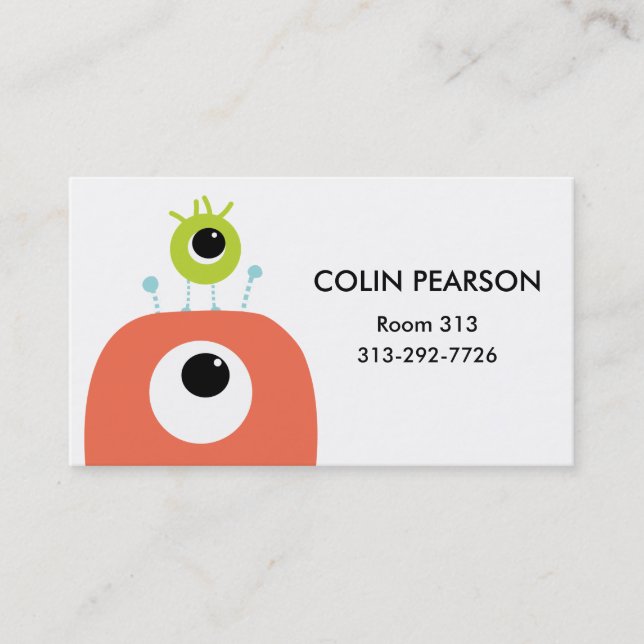 Ojos en usted tarjeta de visita del niño del | (Anverso)