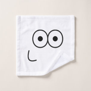Ojos felices y boca - toalla facial